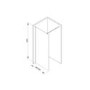 Frameless Shower Panel - 880 x 2000mm