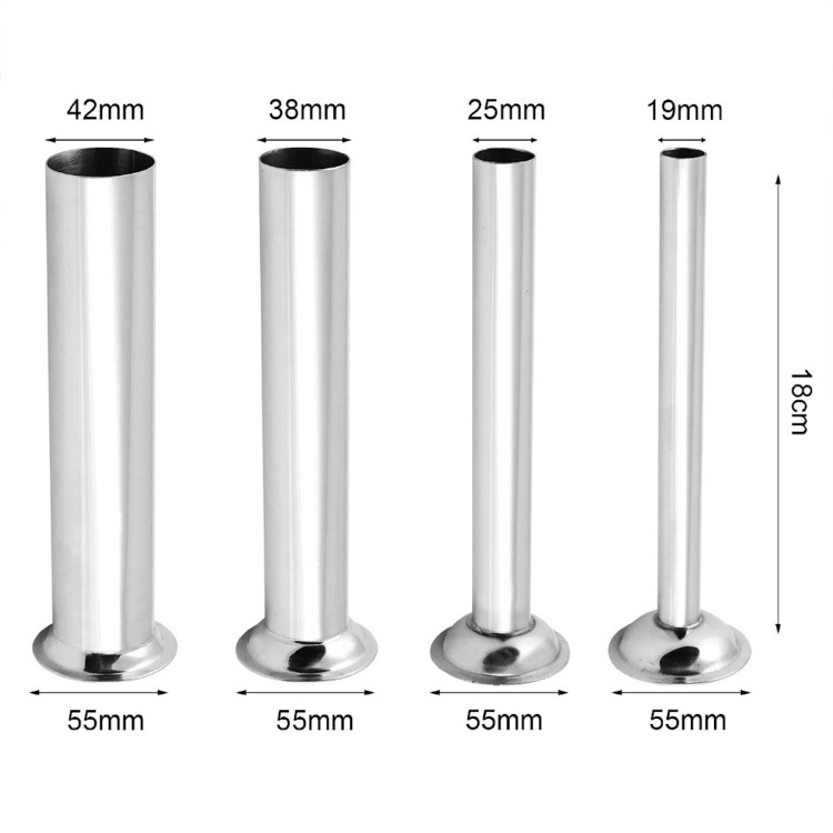 Culinox 15 Ltr Electric Automatic Sausage Stuffer - Stainless Steel - 4 Filling Tubes 