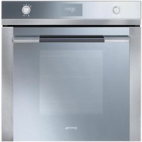 GRADE A2 - Smeg SF106 Linea Multifunction 70L Electric Single Oven - Silver Glass