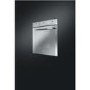 GRADE A2 - Smeg SF106 Linea Multifunction 70L Electric Single Oven - Silver Glass
