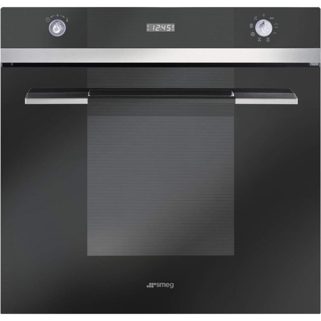GRADE A2 - Smeg SF109N Linea Multifunction Electric Built In Single Maxi Oven - Black