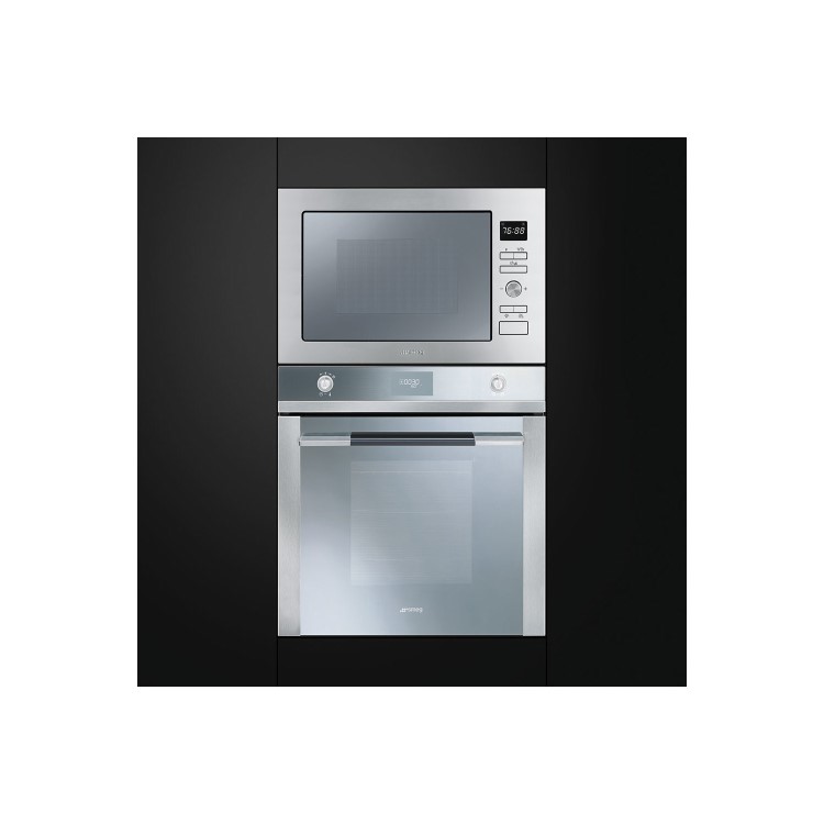 Smeg SF109S Linea Silver Multifunction Electric Built In Single Maxi Oven