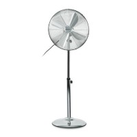 electriQ 16 Inch Oscillating Pedestal Fan - Chrome