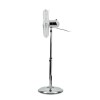 Refurbished electriQ 16 InchChrome Pedestal Fan with Adjustable Stand and Oscillation Function