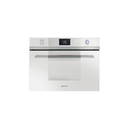 Smeg SF4120MCB Linea 45cm Height Compact Combination Multifunction Microwave Oven White