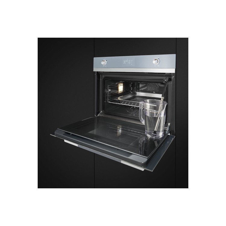 Smeg SF4120VC Linea Compact Combination Steam Oven Stainless Steel