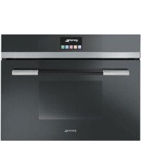 GRADE A2 - Smeg SF4140VCN Linea Multifunction Compact Electric Single Oven - Black