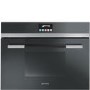 GRADE A2 - Smeg SF4140VCN Linea Multifunction Compact Electric Single Oven - Black