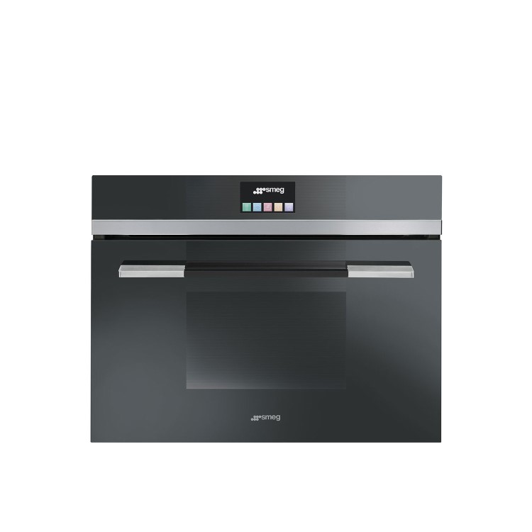 GRADE A2 - Smeg SF4140VCN Linea Multifunction Compact Electric Single Oven - Black