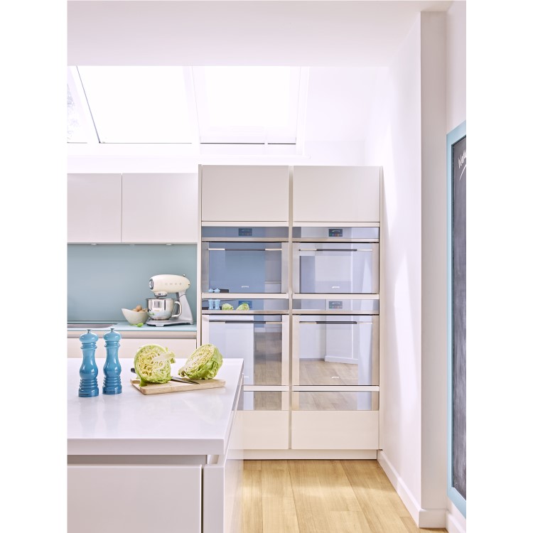 GRADE A1 - Smeg SF4140VC Linea Touch Control 60cm Multifunction Compact Oven - Stainless Steel