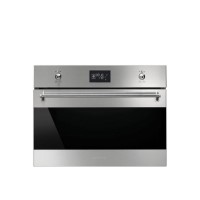 Smeg SF4390VCX Classic Compact Combination Steam Oven Stainless Steel And Dark Glass
