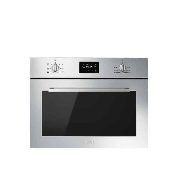Smeg SF4400MCX Cucina 45cm Height Compact Combination Microwave Oven - Stainless Steel