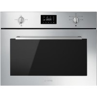GRADE A2 - Smeg SF4400MX Cucina 45cm Height Compact Combination Microwave Oven - Stainless Steel