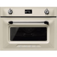 Smeg SF4920MCP1 Victoria 45cm Height Compact Combination Multifunction Microwave Oven - Cream