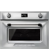 Smeg SF4920MCX Victoria 45cm Height Compact Combination Multifunction Microwave Oven Stainless Steel