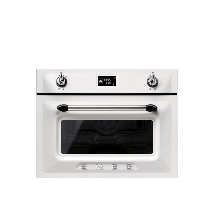 Smeg SF4920MCB Victoria 45cm Height Compact Combination Multifunction Microwave Oven White