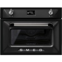 Smeg SF4920VCN 45cm Height Steam Combination Oven - Black