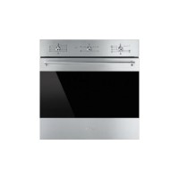 GRADE A3 - Smeg SF6341GVX Classic Gas Fan Oven With Electric Grill Stainless Steel With Dark Glass