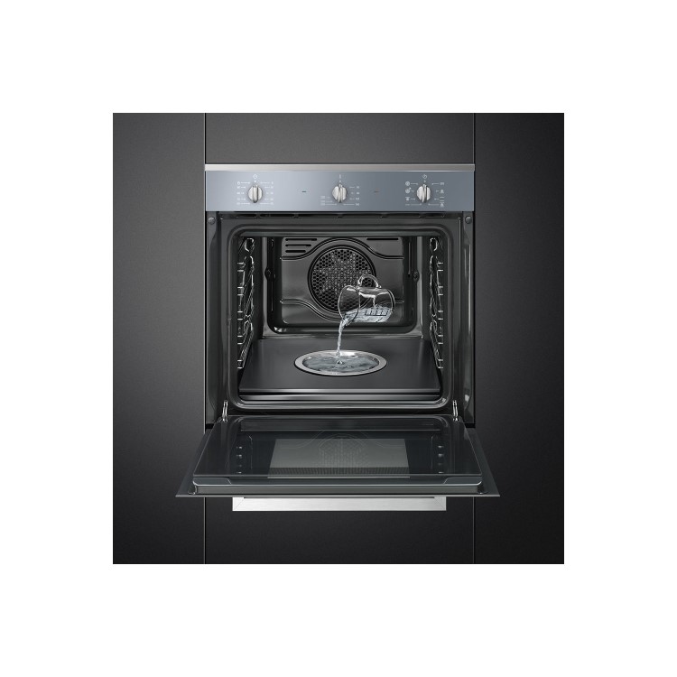 Smeg SF64M3DN Cucina Direct Steam Multifunction Oven - Black