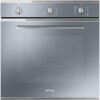 Smeg SF64M3DS Cucina Direct Steam Multifunction Oven - Silver Glass