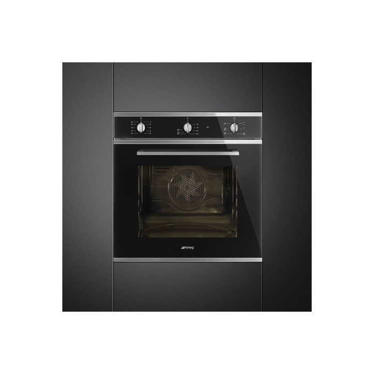 Smeg Cucina Multifuction Single Oven - Black