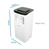 Refurbished Amcor SF8000E-V3 Portable Air Conditioner for rooms up to 18 sqm