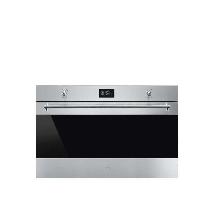 Refurbished Smeg Classic SF9390X1 90cm Multifunction Single Built In Electric Oven Stainless Steel
