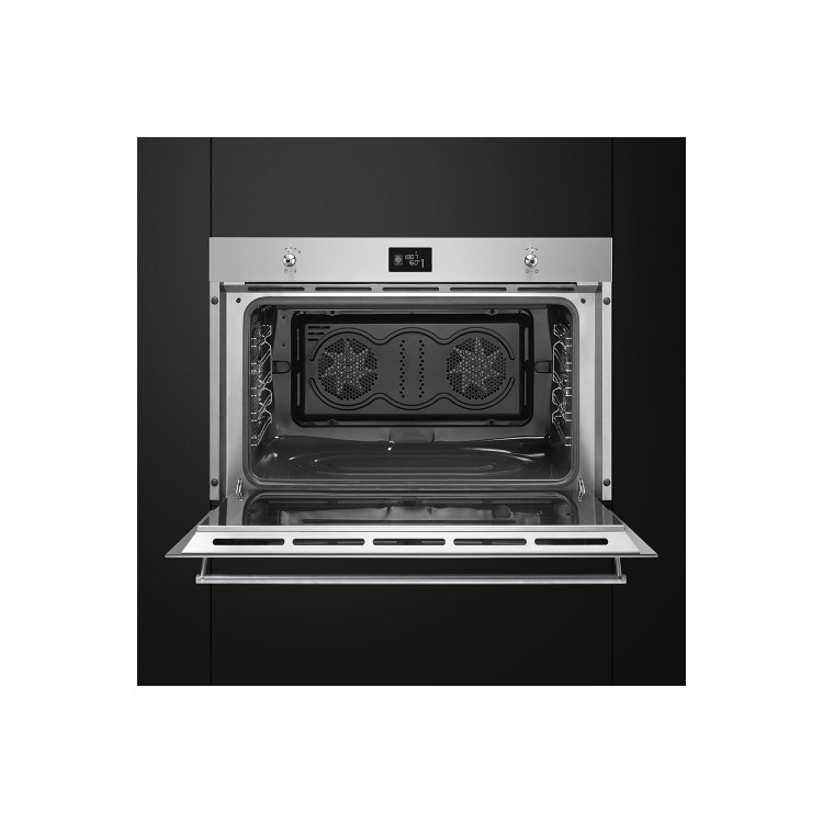 Refurbished Smeg Classic SF9390X1 90cm Multifunction Single Built In Electric Oven Stainless Steel