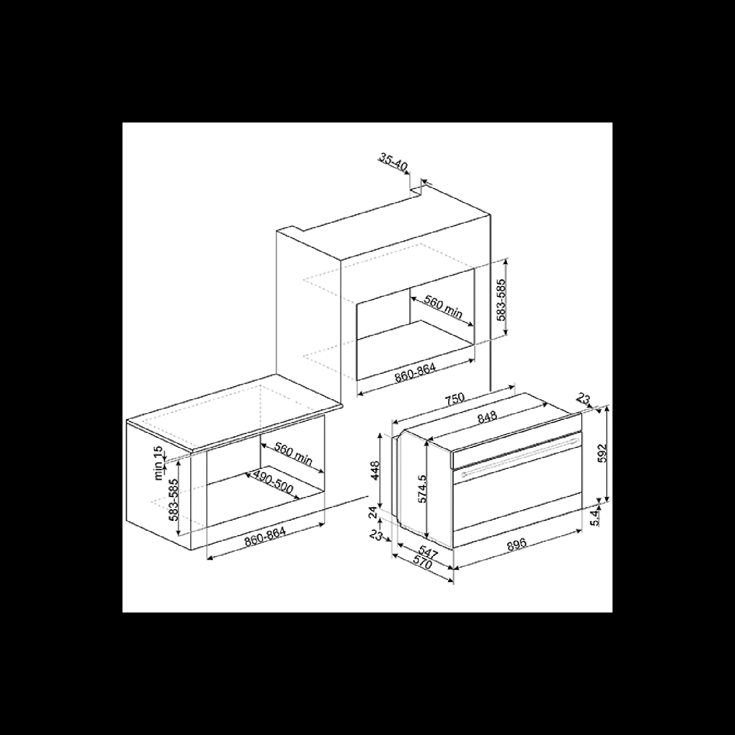 Smeg SF9390X1 Classic 90cm Multifunction Single Oven - Stainless Steel Smeg SF9390X1 Classic 90cm Multifunction Single Oven - Stainless Steel