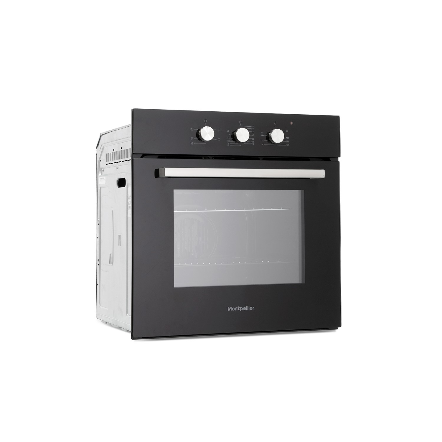 Montpellier SFCP10 57L Built In Electric Single Oven And Ceramic Hob