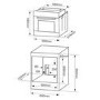 Montpellier SFO68MFB 65L Touch Control Six Function Single Oven With Telescopic Runners And  Programmable Timer - Black