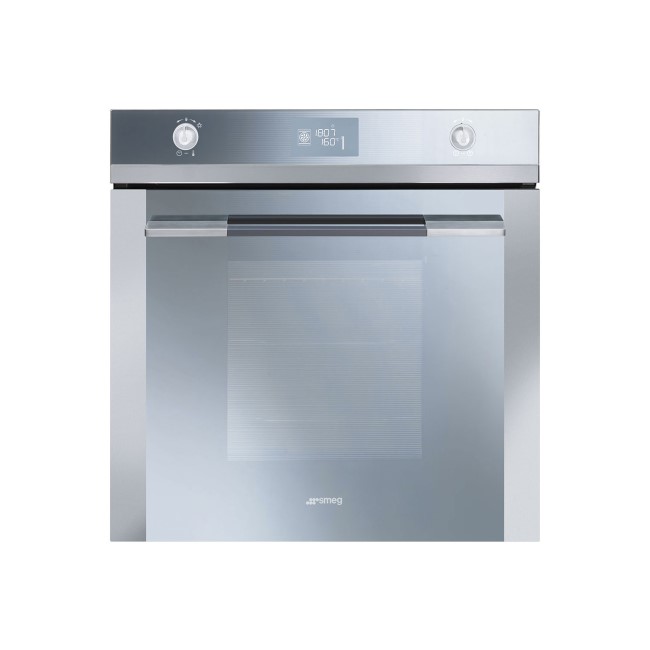 Smeg SFP125E SFP125-1 Linea Multifunction MaxiPlus Single Oven With Pyrolytic Cleaning Stainless Steel