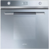 Smeg SFP125S Linea Pyrolitic Multifunction Maxi Plus Electric Built-in Single Oven - Silver Glass