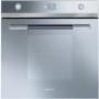 Smeg SFP125S Linea Pyrolitic Multifunction Maxi Plus Electric Built-in Single Oven - Silver Glass