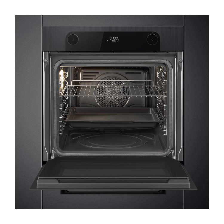 Smeg Musa Electric Single Oven with Pyrolytic Cleaning - Black