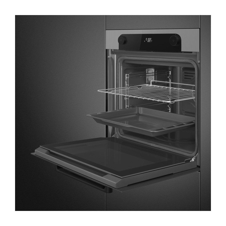 Smeg Musa Electric Single Oven with Pyrolytic Cleaning - Silver