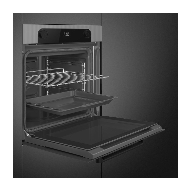 Smeg Musa Electric Single Oven with Pyrolytic Cleaning - Silver