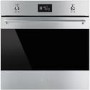 GRADE A1 - Smeg SFP6390XE Classic Multifunction Electric Built-in Single Oven With Pyrolytic Cleaning Stainless Steel