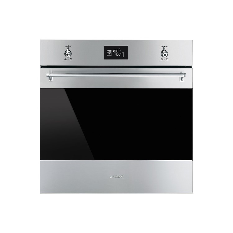 GRADE A1 - Smeg SFP6390XE Classic Multifunction Electric Built-in Single Oven With Pyrolytic Cleaning Stainless Steel