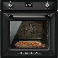 GRADE A2 - Smeg SFP6925NPZE1 SFP6925NPZE 60cm Victoria Multifunction Pyroltic Single Oven Black