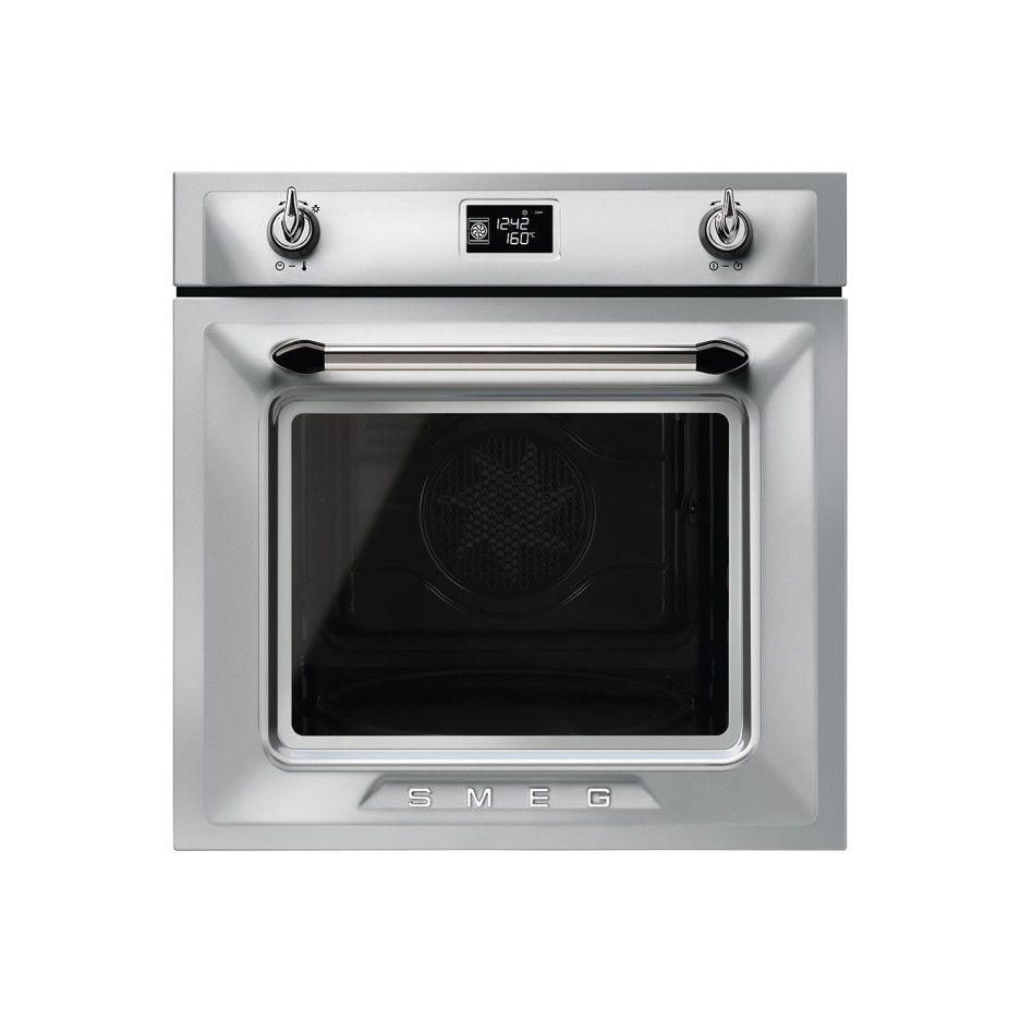Smeg SFP6925XPZE 60cm Victoria Multifunction Pyroltic Single Oven