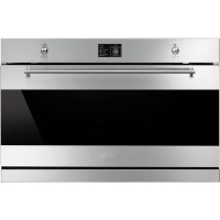 GRADE A2 - Smeg SFP9395X Classic Multifunction Electric Built-in Single Oven With Pyrolytic Cleaning Stainless Steel And Dark Glass