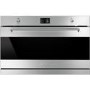 GRADE A2 - Smeg SFP9395X Classic Multifunction Electric Built-in Single Oven With Pyrolytic Cleaning Stainless Steel And Dark Glass