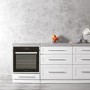 Montpellier SFPO77MBX 75L Touch Control Nine Function Single Pyrolytic Oven With Telescopic Runners And Programmable Timer - Stainless Steel