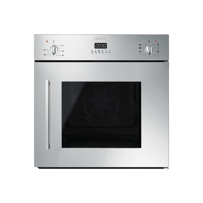 Smeg SFS409X 60cm Cucina Stainless Steel Multifunction Side Opening Single Oven