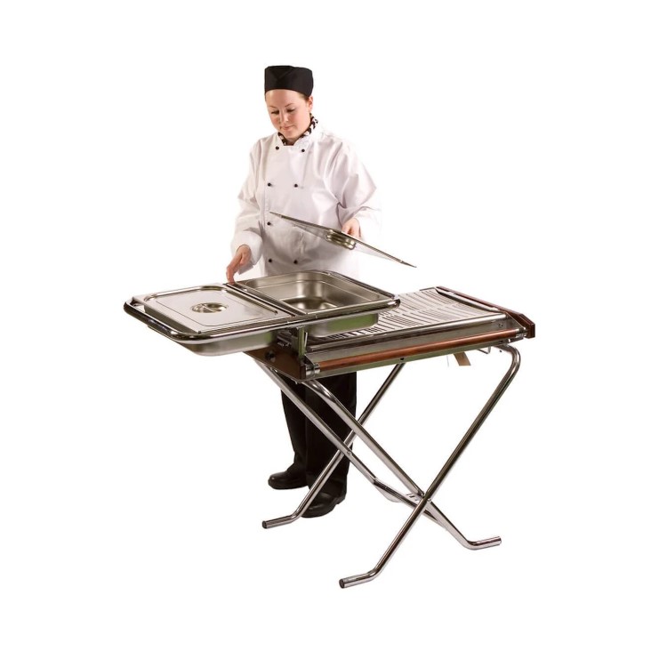 Cinders SG80 Classic Slimfold Professional Folding Gas Barbecue - Single Zone
