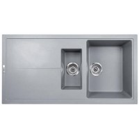 1.5 Bowl Inset Grey Granite Kitchen Sink with Reversible Drainer - Essence 1.5 Bowl Inset Grey Granite Kitchen Sink with Reversible Drainer - Essence