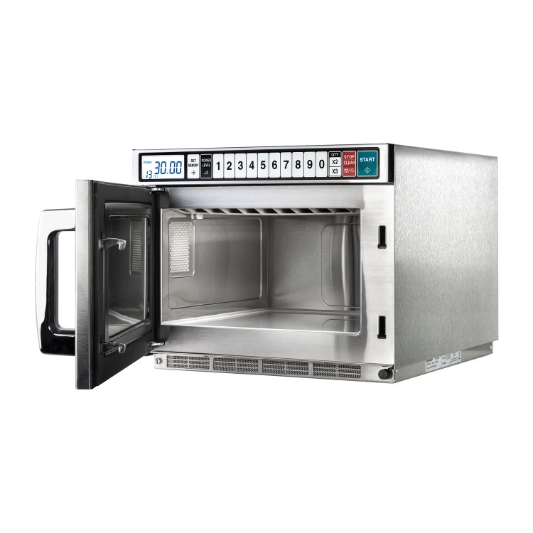 Sharp R7500M Extra Heavy Duty Commercial Inverter Microwave 1800w. 30 Memory Programs. 3 Years Full Onsite warranty