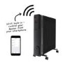 electriQ 2.5kw Black Smart WiFi Alexa Oil Filled Radiator 11 Fin  24 hour and Weekly Timer with Thermostat and Remote 