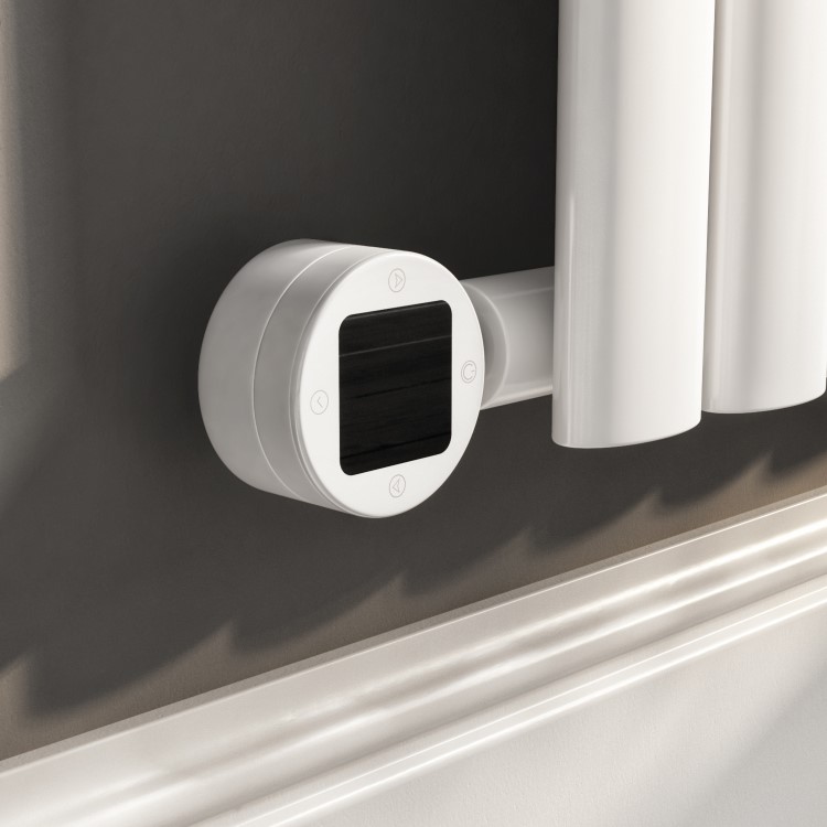 White electriQ 1200W Thermostatic Wi-Fi Heating Element for Electric Radiators Dual-fuel or Towel rail - Plug-In and Hardwired Options
